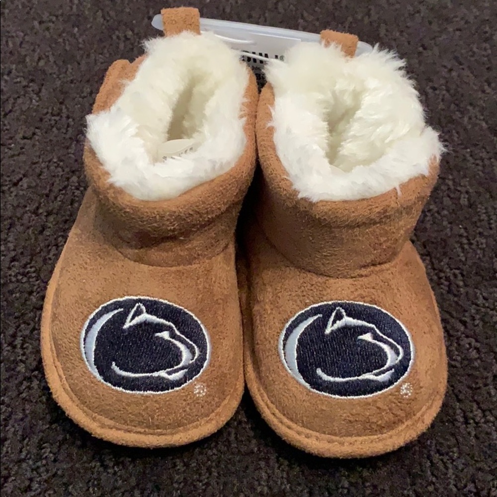 Penn State baby booties